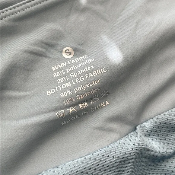 THE GYM PEOPLE High Waisted Running Shorts Quick Dry Mesh Liner Zipper Pockets - Picture 7 of 9